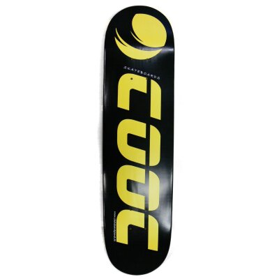 Skateboard Deck von Cooc Canadian Maple DS schwarz/gelb 7.75