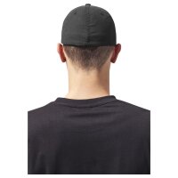 Flexfit Baseball Cap Garment Washed Cotton Dad Hat schwarz