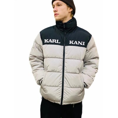 Karl Kani Winterjacke "Retro Essential Puffer" light grey L
