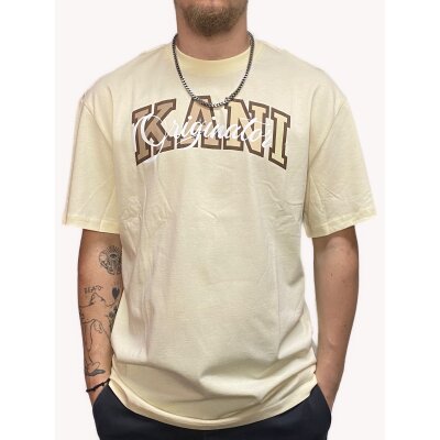Karl Kani T-Shirt "Serif Originator" Tee offwhite/beige M