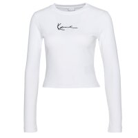 Karl Kani Longsleeve Short Rib Small Signature White