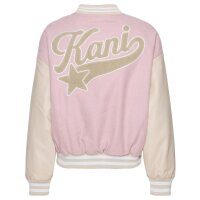 Karl Kani College Jacke Retro Patch Star Logo Rose/Light Sand