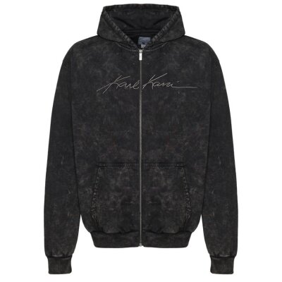 Karl Kani Zip Hoodie Autograph Heavy Oversized Black